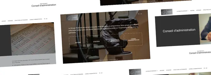 Site corporate stable et fiable pour Norinvest Holding SA – EIGHT Digital